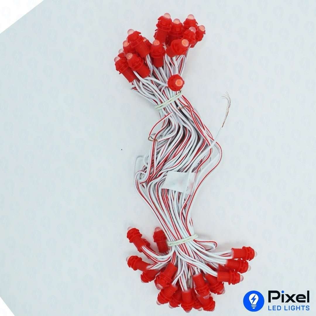 Pixel LED 7inch (Single Color, 50LEDs) 28 Feet Length - Red
