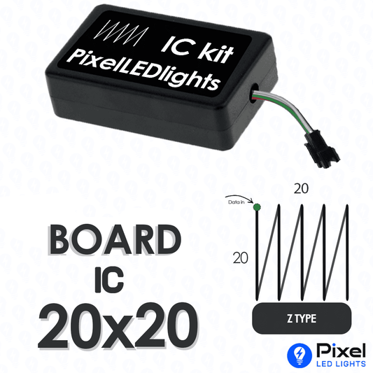 Pixel LED IC Controller for Board Panel Z Type 20×20 – 30+ Dynamic Effects