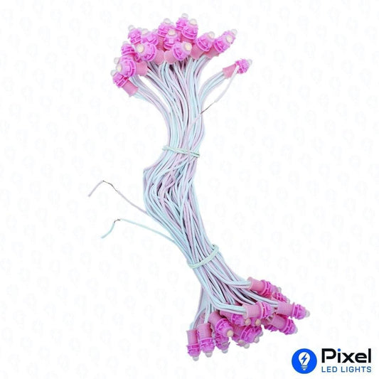 Pixel LED 7inch (Single Color, 50LEDs) 28 Feet Length - Pink