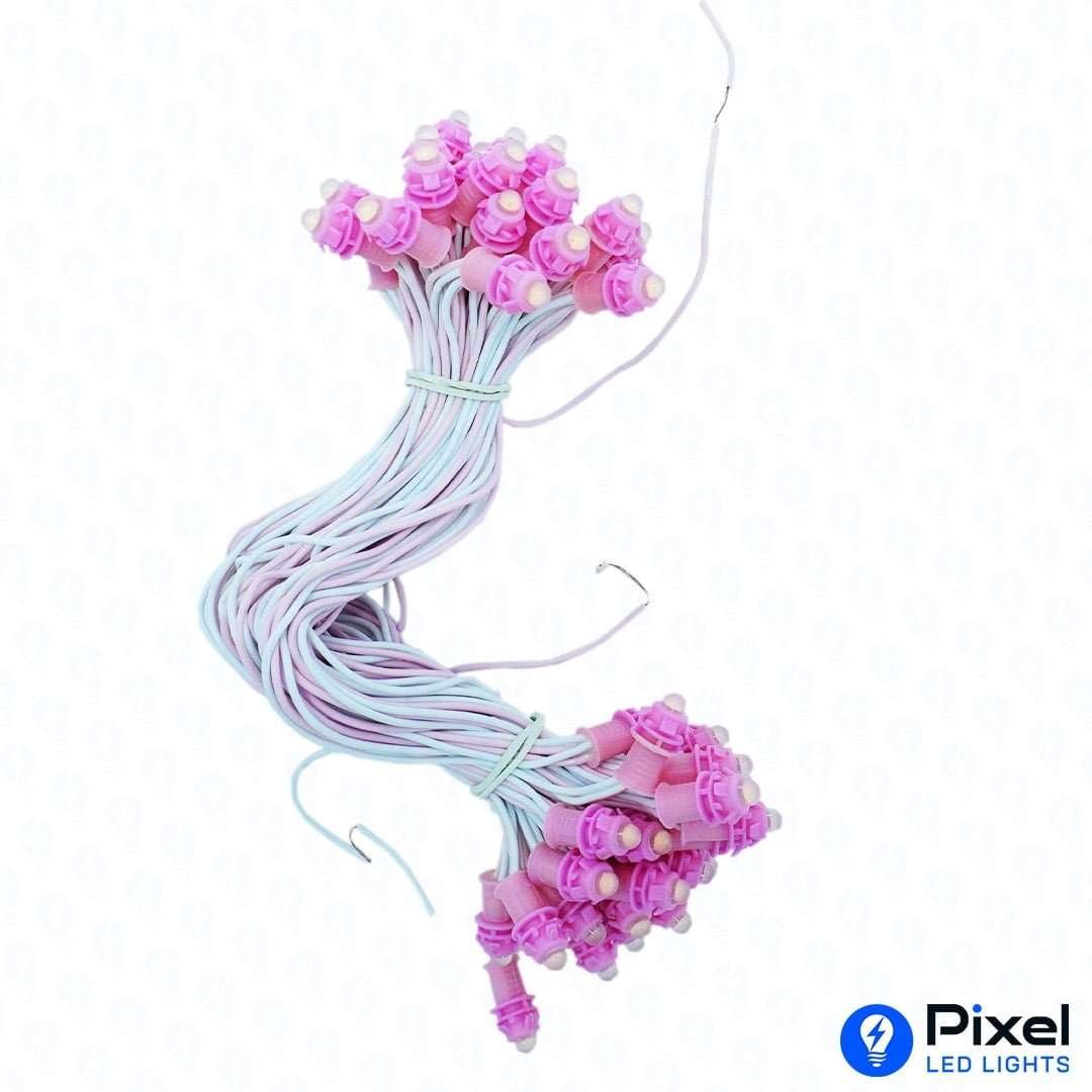 Pixel LED 7inch (Single Color, 50LEDs) 28 Feet Length - Pink
