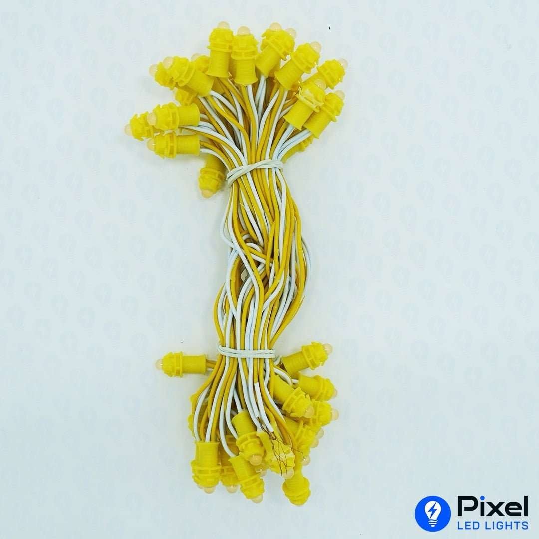Pixel LED 5inch (Single Color, 50LEDs) 20 Feet Length - Yellow