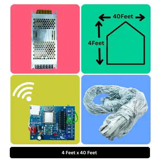 4x40 Feet Toran LED Decoration Wi-Fi Lights – Smart Festive Lighting for Wedding, Home Events