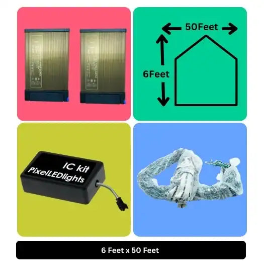 6x50 Feet Toran LED Decoration Lights – Festive Lighting for Wedding, Home Events