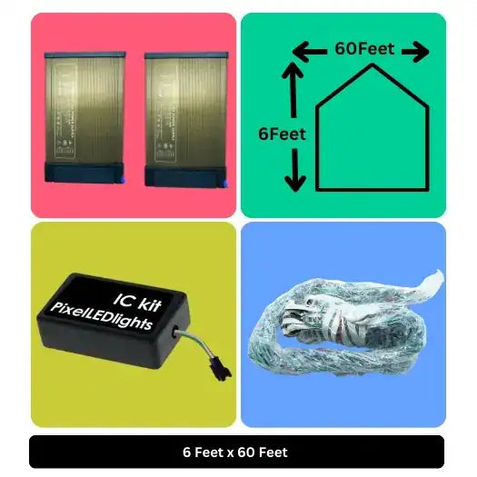 6x60 Feet Toran LED Decoration Lights – Festive Lighting for Wedding, Home Events