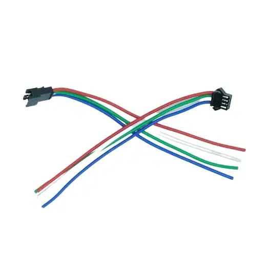 4-Pin Copper Connectors with Heavy-Duty Wire Leads