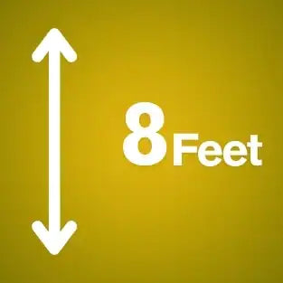 8 feet height