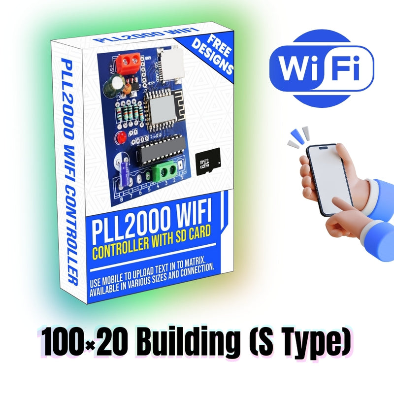 PLL2000 Wi-Fi Controller – 100×20 Building (S Type) With 4GB SD Card