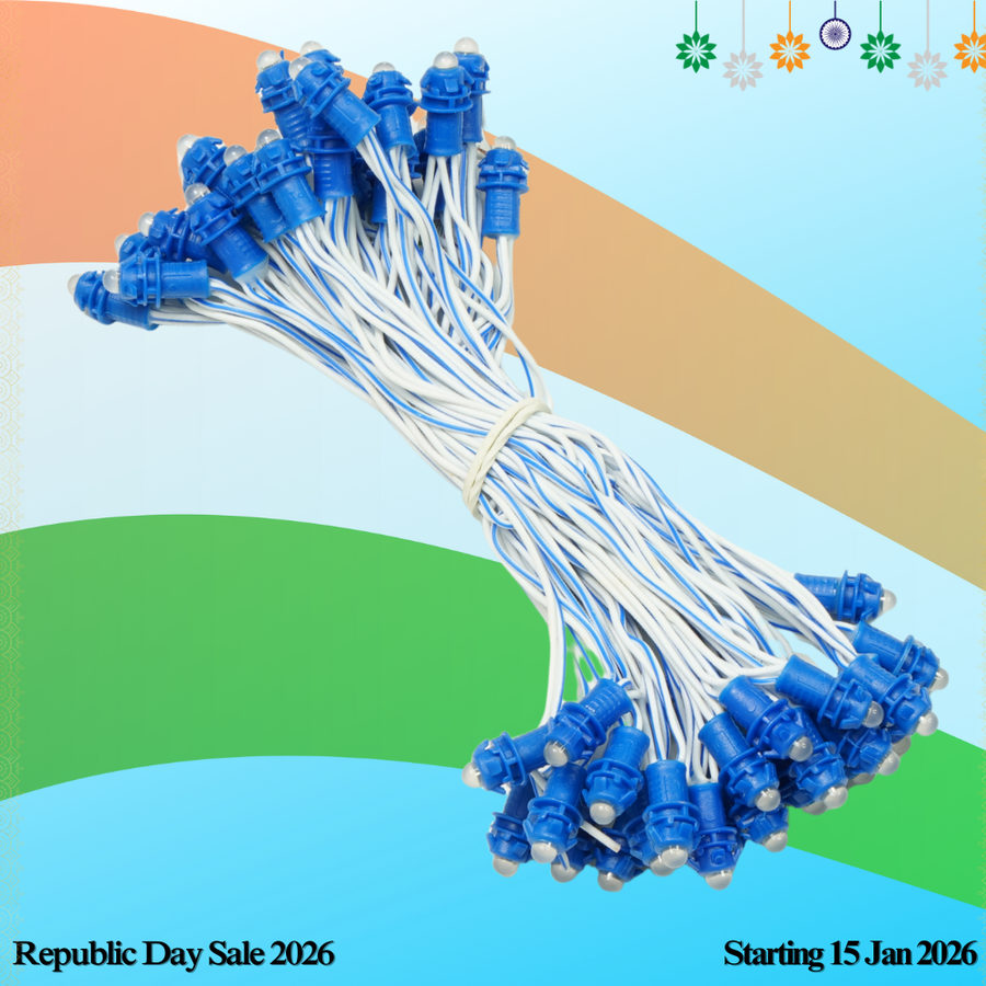 Pixel LED 5inch (Single Color, 50LEDs) 20 Feet Length - Blue