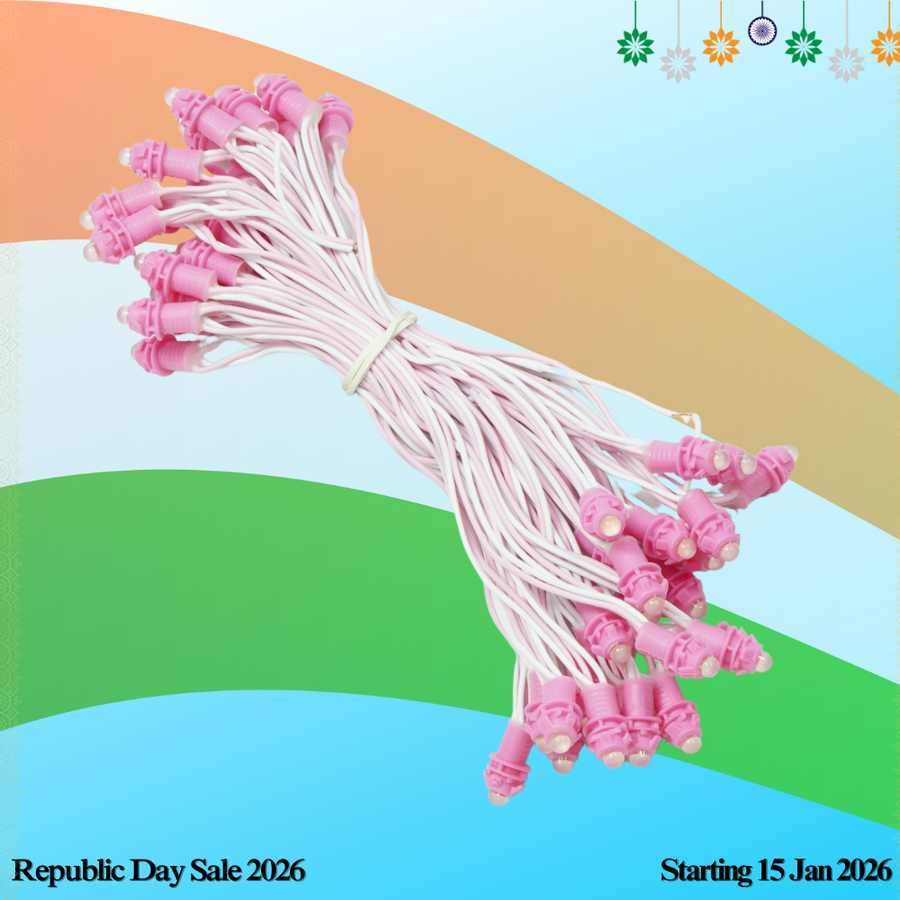 Pixel LED 5inch (Single Color, 50LEDs) 20 Feet Length - Pink