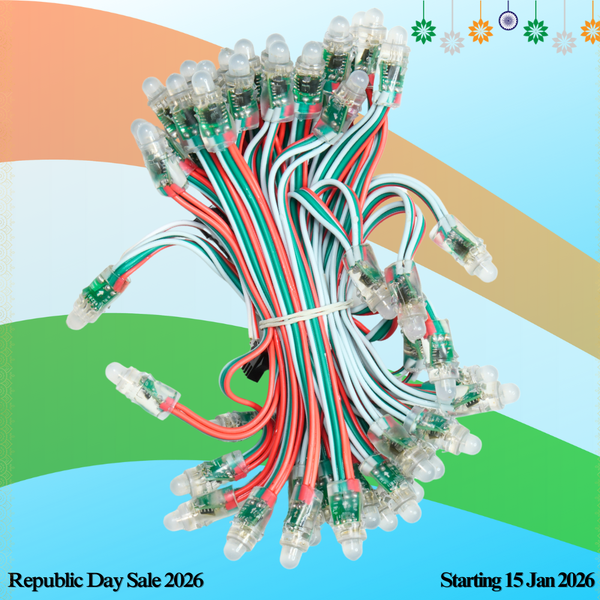 Pixel LED 5inch (Multicolor, WS2811, 50LEDs) 20 Feet Length (RLP Brand)