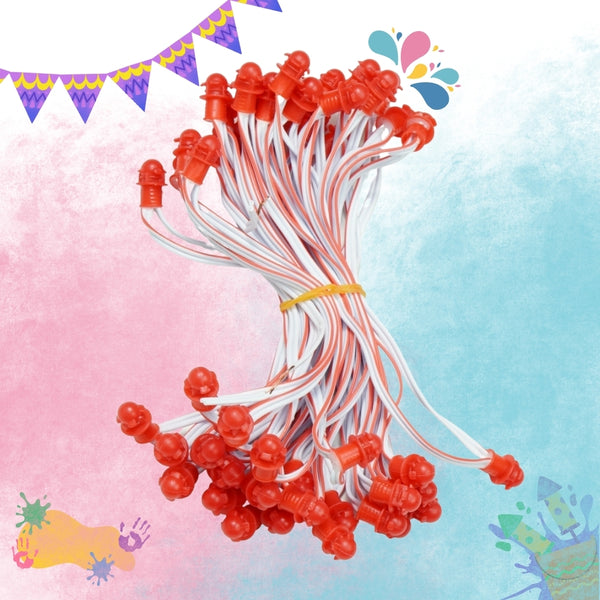 Pixel LED 5inch (Frosted Single Color, 50LEDs) 20 Feet Length - Red