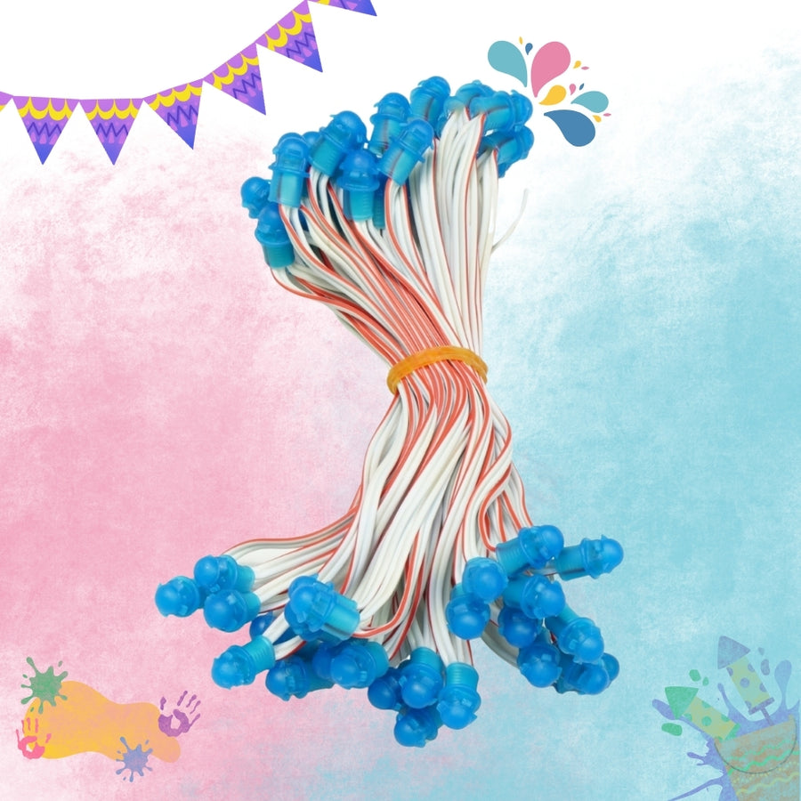 Pixel LED 5inch (Frosted Single Color, 50LEDs) 20 Feet Length - Blue