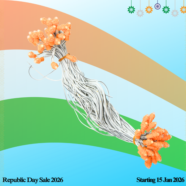 12 Inch 12V Warm White Pixel  – 50 Bulbs (Copper Wire, 9mm Bulb) for Decorative Lighting