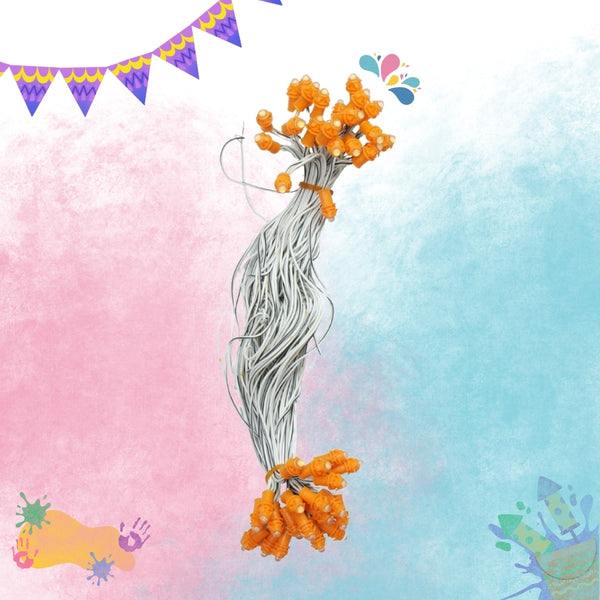 12 Inch 12V Warm White Pixel  – 50 Bulbs (Copper Wire, 9mm Bulb) for Decorative Lighting