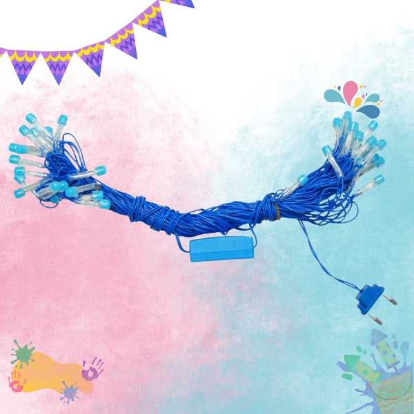 8mm Blue LED Decorative String Lights for Diwali, Christmas & Festive Decoration (10m)