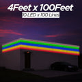 4 Feet × 100 Feet Pixel LED Toran & Building Lights – Wedding Decoration Setup
