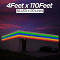 4 Feet × 110 Feet Pixel LED Toran & Building Lights – Wedding Decoration Setup