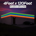 4 Feet × 120 Feet Pixel LED Toran & Building Lights – Wedding Decoration Setup