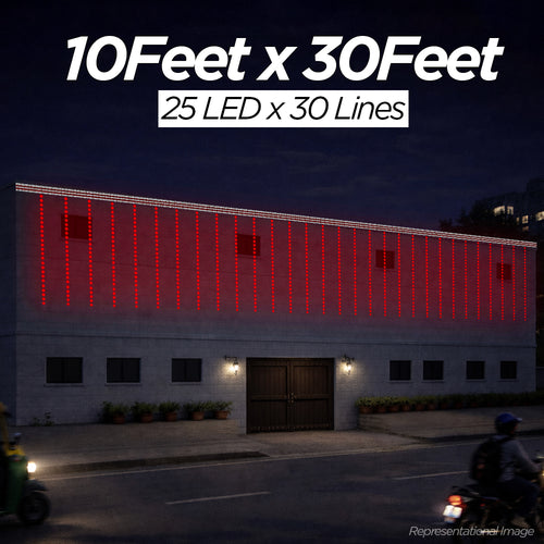 10Feet x 30Feet Single Colour 12 mm SMD Toran For Decorations