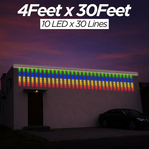 4 Feet × 30 Feet Pixel LED Toran & Building Lights – Wedding Decoration Setup