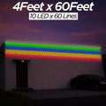 4 Feet × 60 Feet Pixel LED Toran & Building Lights – Wedding Decoration Setup