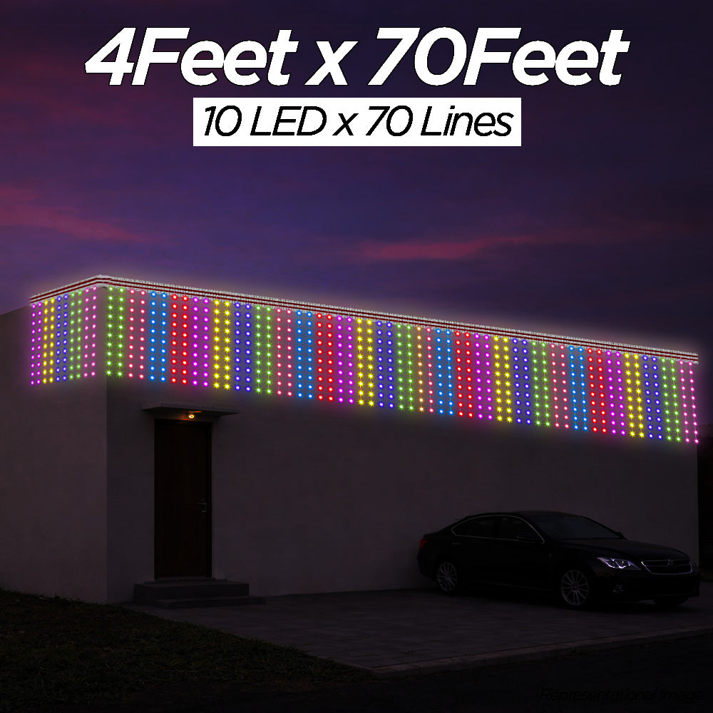 4 Feet × 70 Feet Pixel LED Toran & Building Lights – Wedding Decoratio ...