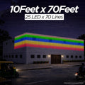 10 Feet × 70 Feet Pixel LED Toran & Building Lights – Wedding Decoration Setup