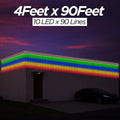 4 Feet × 90 Feet Pixel LED Toran & Building Lights – Wedding Decoration Setup