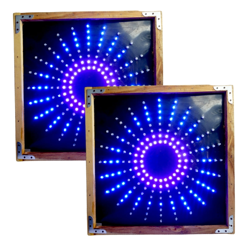 2x2 Feet 8x24 Pixel LED Chakri Complete Set – Pack of 2, Fully Assembled LED Display Boards for DIY Projects