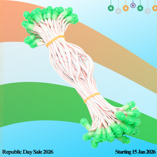 Pixel LED 7inch (Frosted Single Color, 50LEDs) 28 Feet Length – Green