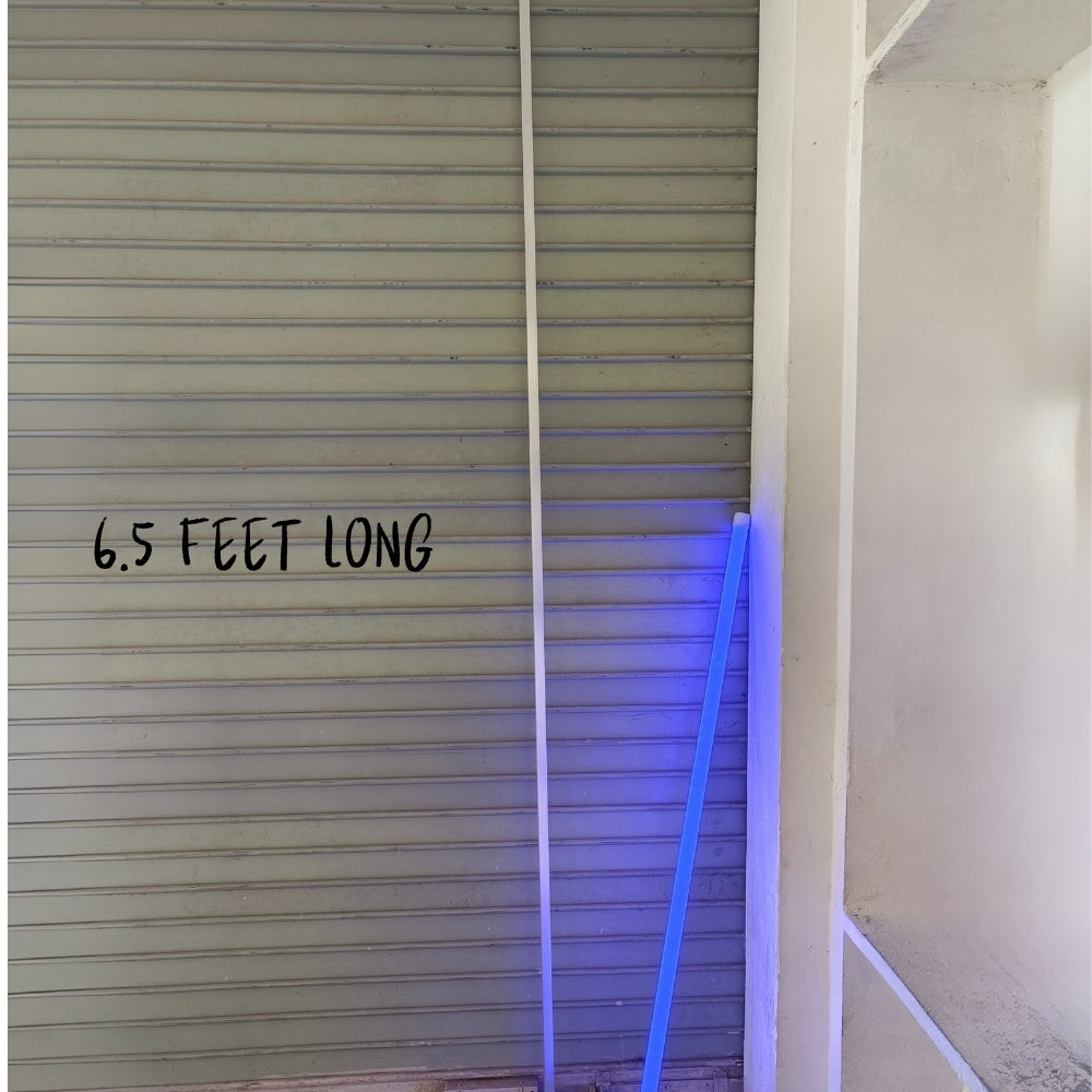 Aluminium Rectangular Surface Profile Light Channels with Diffused Cover (6.5 ft) Pack of 10