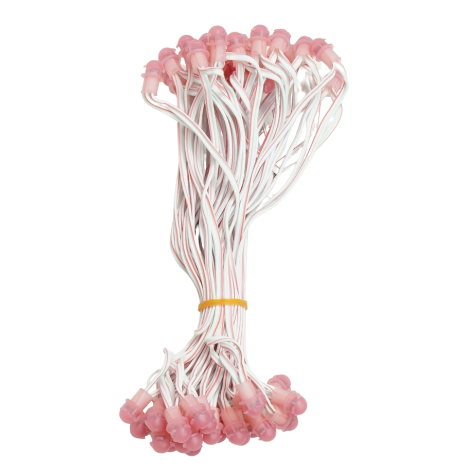 Pixel LED 7inch (Frosted SMD, Single Color, 50 LEDs) 28 Feet Length – Pink | Pure Copper Wire