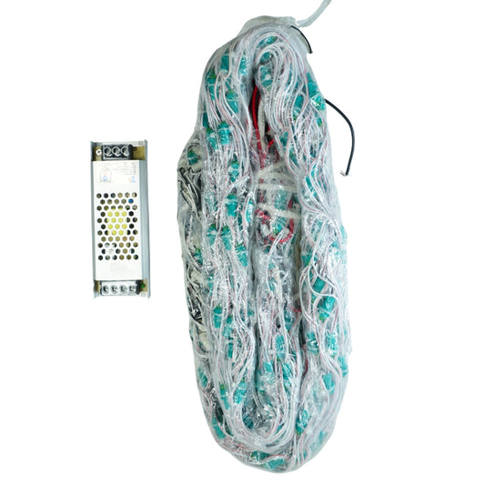 4x30 Feet Green Single Color 9mm High Brightness Toran LED Decoration Lights With White Drop Design