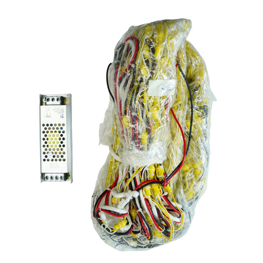 4x30 Feet Yellow Single Color 9mm High Brightness Toran LED Decoration Lights With White Drop Design