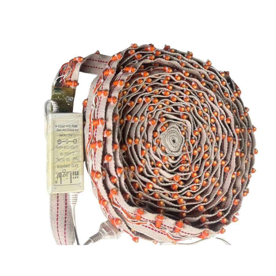 Premium 50 Feet Warm White Running Border LED - 300 LEDs with Heavy-Duty Copper Wire