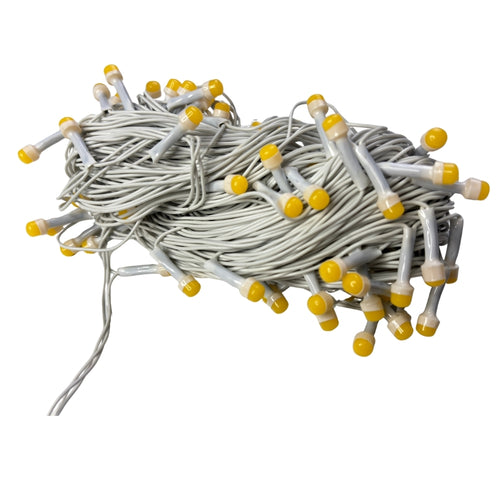 8mm (DM-150) Warm White LED Decorative String Lights for Diwali, Christmas & Festive Decoration (30m)