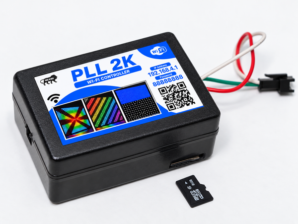 PLL 2K WiFi Pixel LED Controller | Multi Size, Mobile Control, Multi Language , Multi Connection
