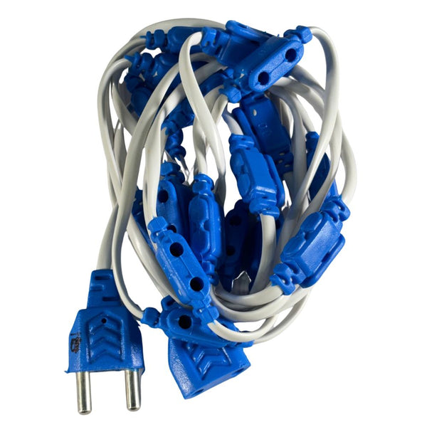 19+1 LED Light String Jointer Cable, Multi-Socket Female Connector Wire for Decorative LED Series Lights, Diwali, Christmas, Festival
