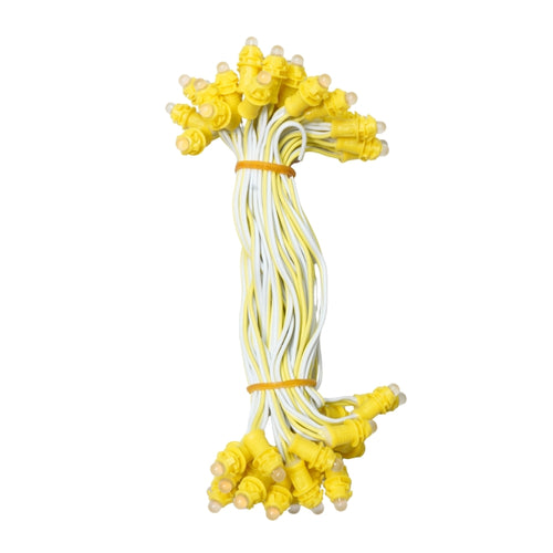 Pixel LED 5 inch (Single Color, 50 LEDs) 20 Feet Length – Yellow | Pure Copper Wire