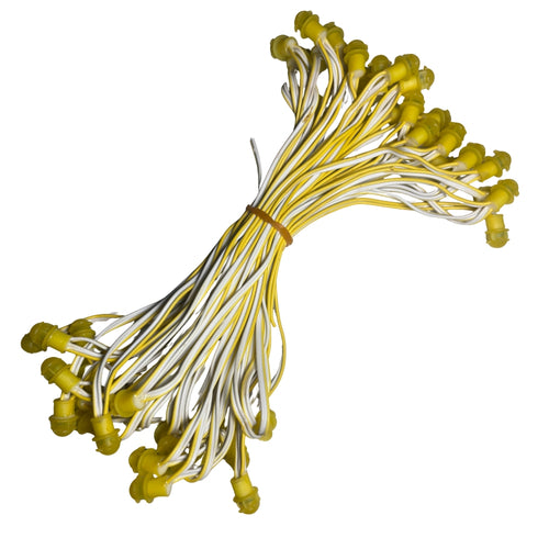 Pixel LED 7inch (Frosted SMD, Single Color, 50 LEDs) 28 Feet Length – Yellow | Pure Copper Wire