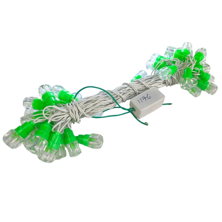 GREEN – 5mm Ice Cube LED Desi Ladi (220V) – High Brightness Decorative String