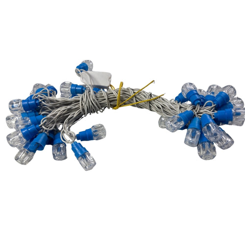 BLUE – 5mm Ice Cube LED Desi Ladi (220V) – High Brightness Decorative String