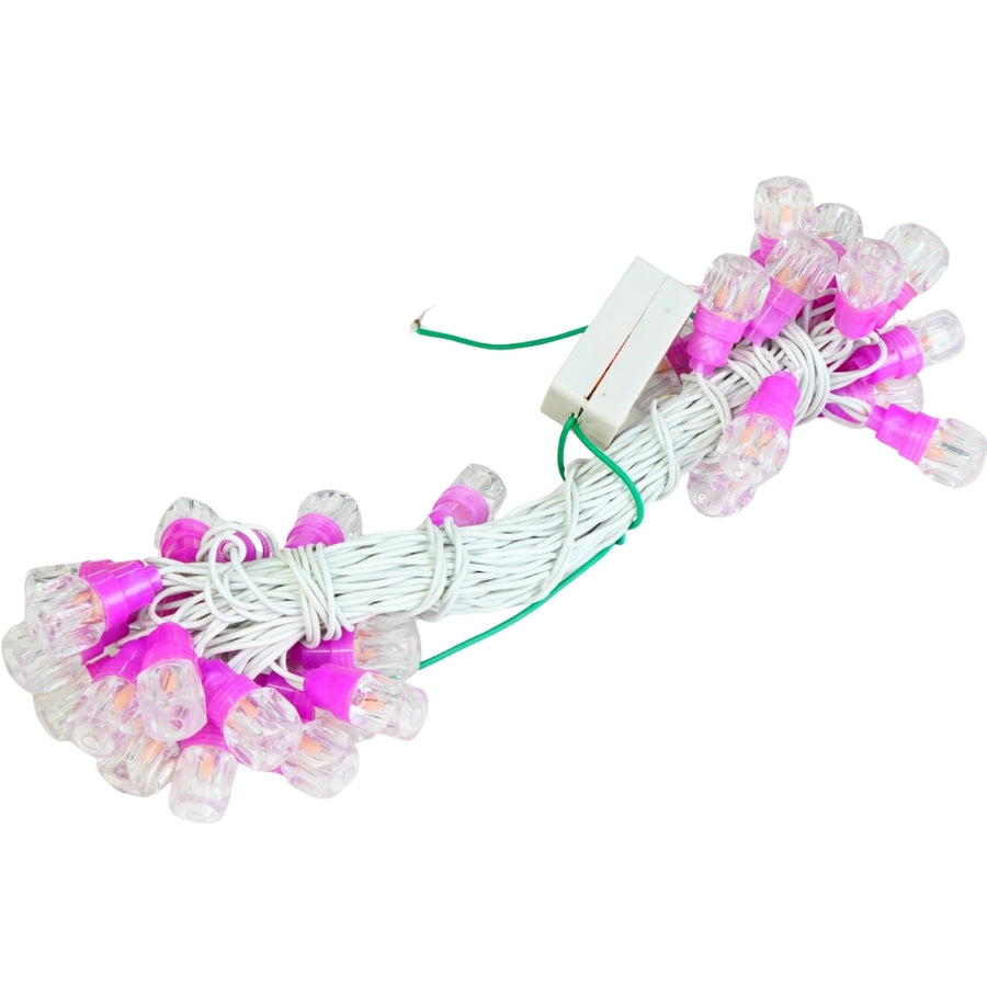 PINK – 5mm Ice Cube LED Desi Ladi (220V) – High Brightness Decorative String