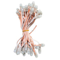 Pixel LED 10mm PVC Wire (Single Color, 50 LEDs) 20 Feet Length – Warm White | Pure Copper Wire