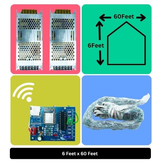 6x60 Feet Toran LED Decoration Wi-Fi Lights – Smart Festive Lighting for Wedding, Home Events