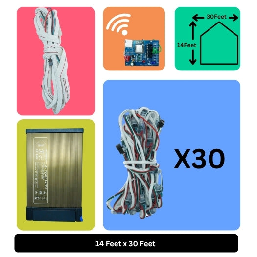 14x30 Feet Toran LED Decoration Wi-Fi Lights – Smart Festive Lighting for Wedding, Home Events