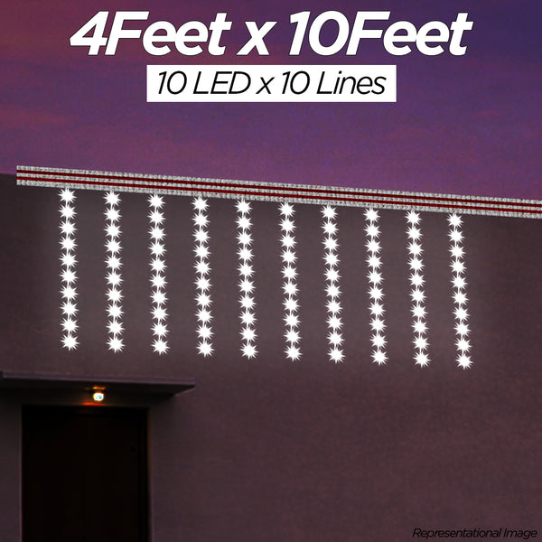 Pixel LED Toran 4Feet x 10Feet Single Colour | 9MM & SMD (7 Colours)