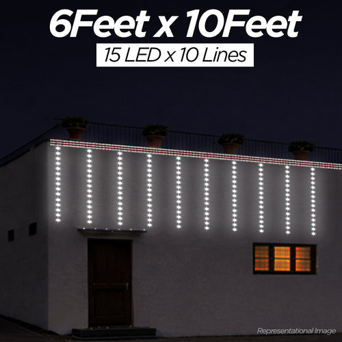 Pixel LED Toran 6Feet x 10Feet Single Colour | 9MM & SMD (7 Colours)