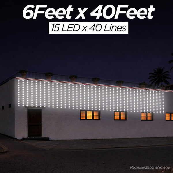 Pixel LED Toran 6Feet x 40Feet Single Colour | 9MM & SMD (7 Colours)
