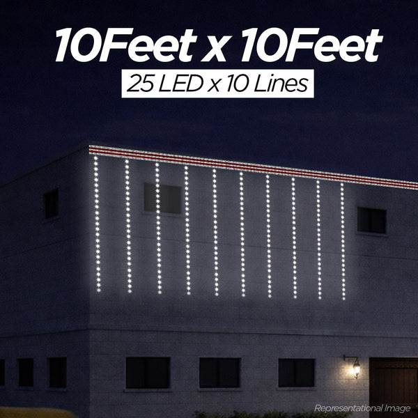 Pixel LED Toran 10Feet x 10Feet Single Colour | 9MM & SMD (7 Colours)
